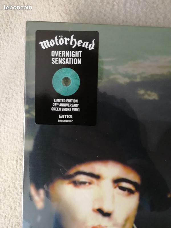 Motorhead - 33t LP Couleur Green Smoke Vinyl - Overnight Sensation - Neuf & Scellé (image 2)