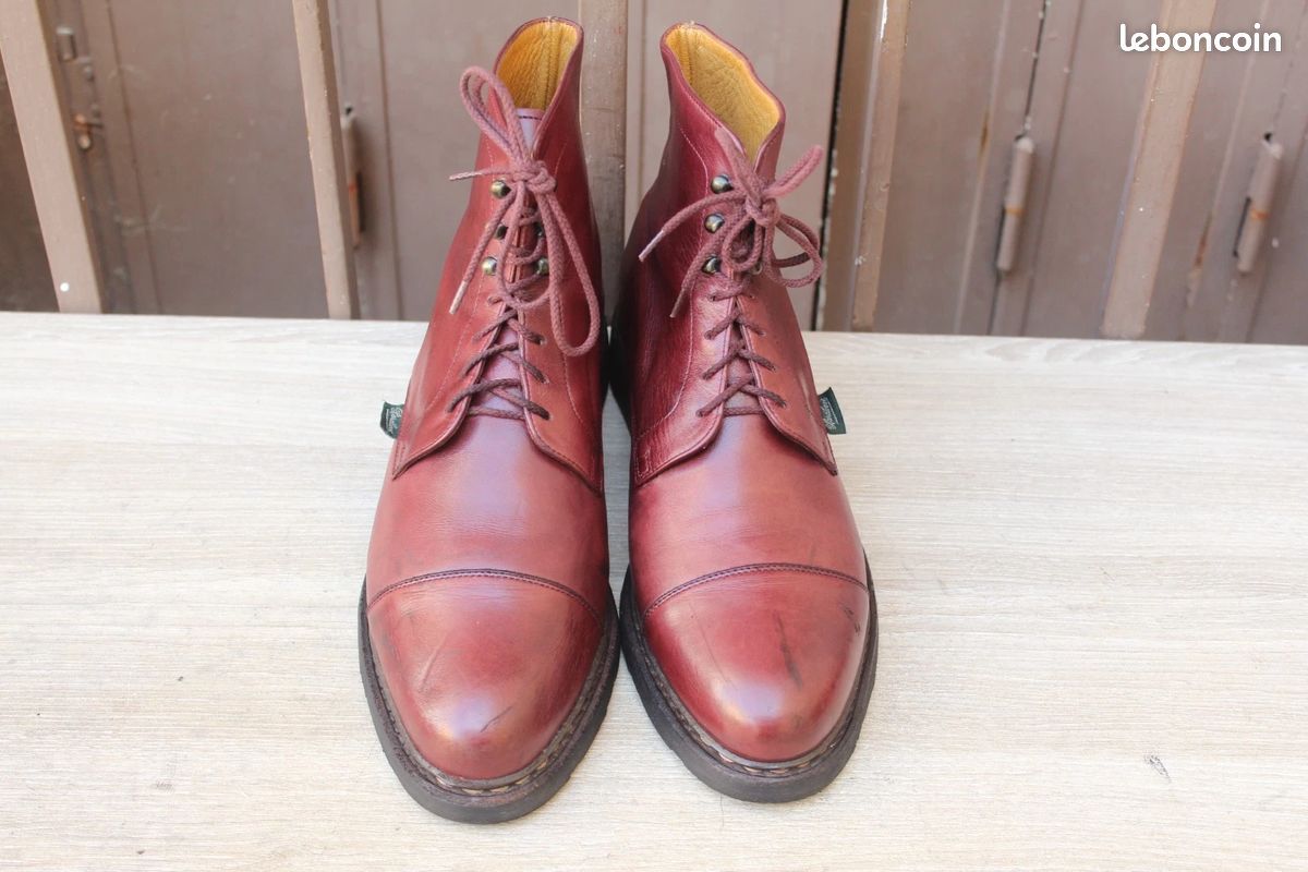 Derbies En Cuir Paraboot Taille 39.5 - Chaussures Femme Style Rétro - Occasion Bon état