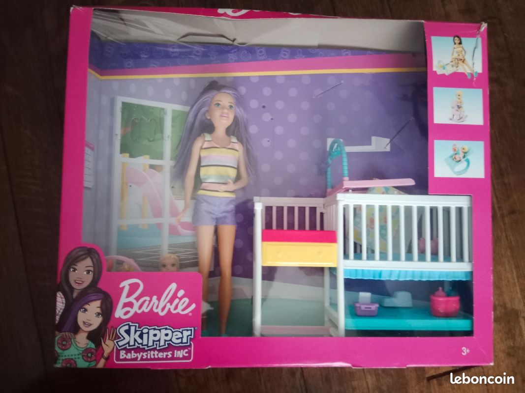 Poussette Barbie Coffret Babysitter Et Enfant Barbie-coffret