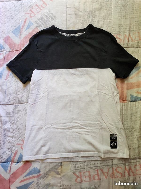 T-shirt homme Noir et Blanc Taille XS (image 1)