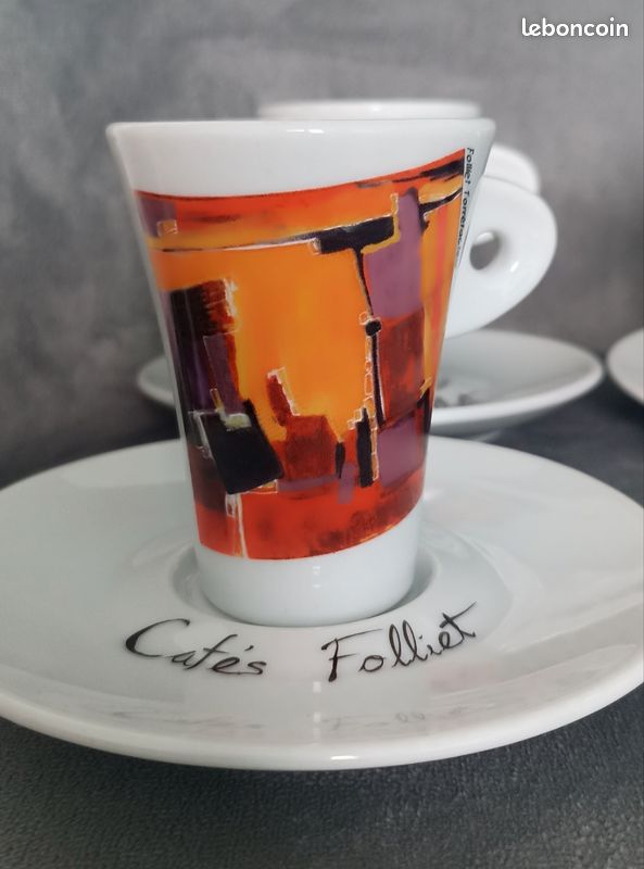 Pack de 6 tasses expresso personnalisables – cafés, hôtels, bars