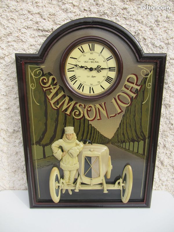 Tableau Décoratif Ancien Motocross Avec Horloge – Country Corner (Réf. EHTU)