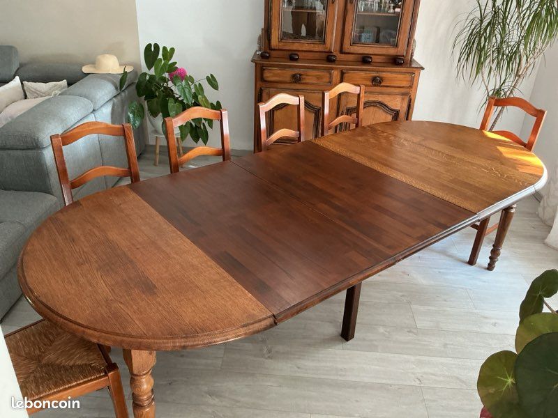 Ensemble salle à manger complet en bois massif (image 4)