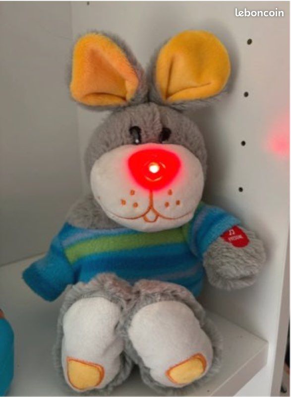 Peluche lapin musicale lumineuse Jouet d'éveil bébé Jeux Jouets