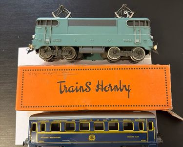 Locomotive électrique Hornby BB 9201 – Échelle O – Bleue – Occasion
