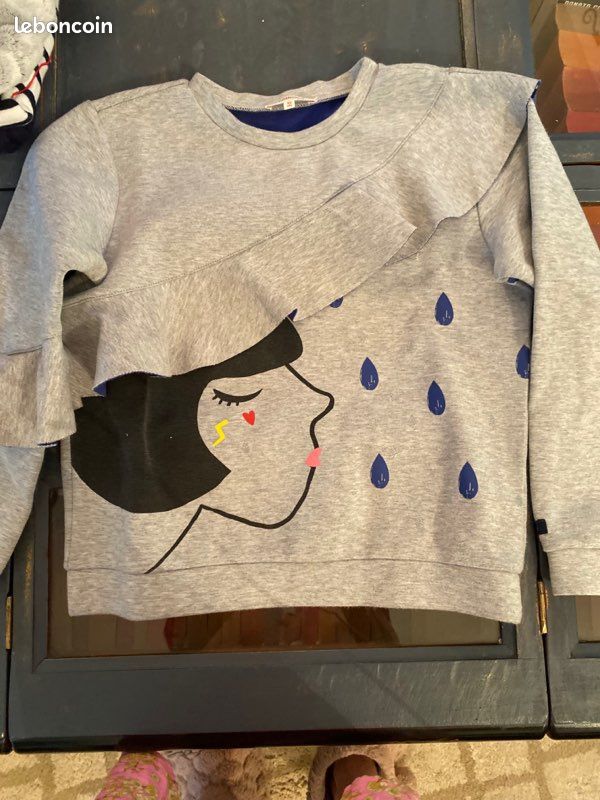 Sweat Catimini Pour Fille 10 Ans - Occasion Très Bon état, Marque Française