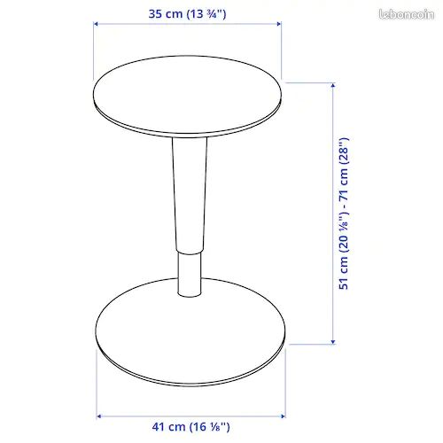 Tabouret réglable IKEA NILSERIK (image 4)