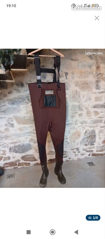 Garbolino Precision Pro Wader Adulte Unisexe Gris 44/45 - Combinaison De Pêche Imperméable Et Confortable En Néoprène