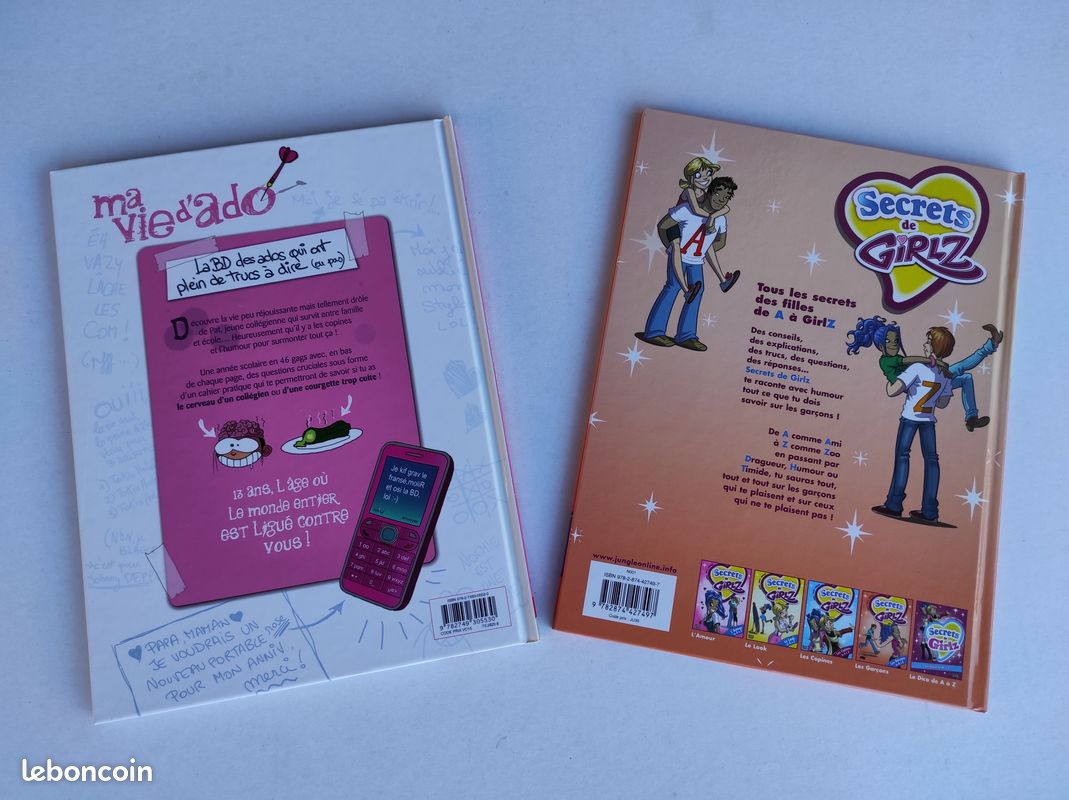 Livres BD ados " Secrets de girls, les garçons de A à Z", "Ma vie d'ado" (image 2)