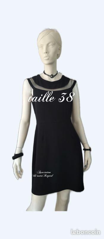 Robe De Soirée Longue Pour Femme - Taille 12 - Noire - Style Robe De Bal (occasion)