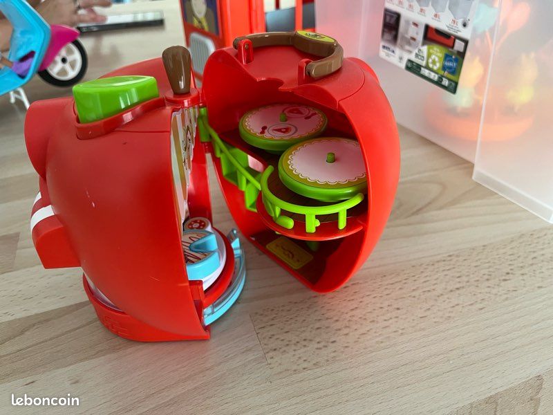 Klorofil Pomme Aux Délices - Maison De Thé Pop-up - Vitrine Tournante - Personnage Raccoon Inclus - Dès 3 Ans