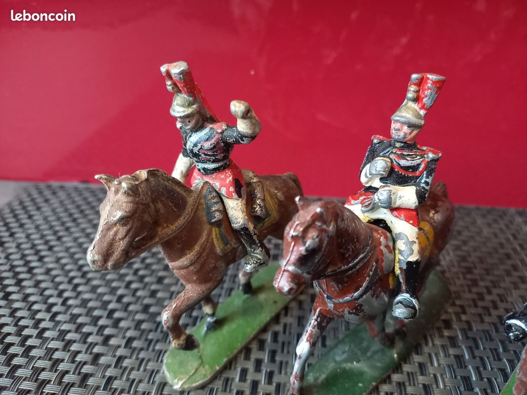 Figurine Soldat Quiralu - Garde Républicain à Cheval - Échelle 1:32, Aluminium, France