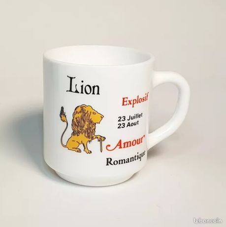 Ancienne Tasse Mug Balance - Signe Astrologique Arcopal Mobil Astro (Blanc)