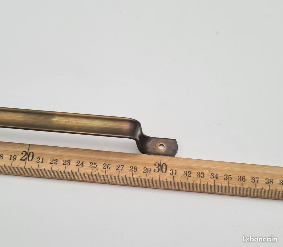 Ustensiles en cuivre et laiton, avec barre support, Déco cuisine Vintage - J38 (image 11)
