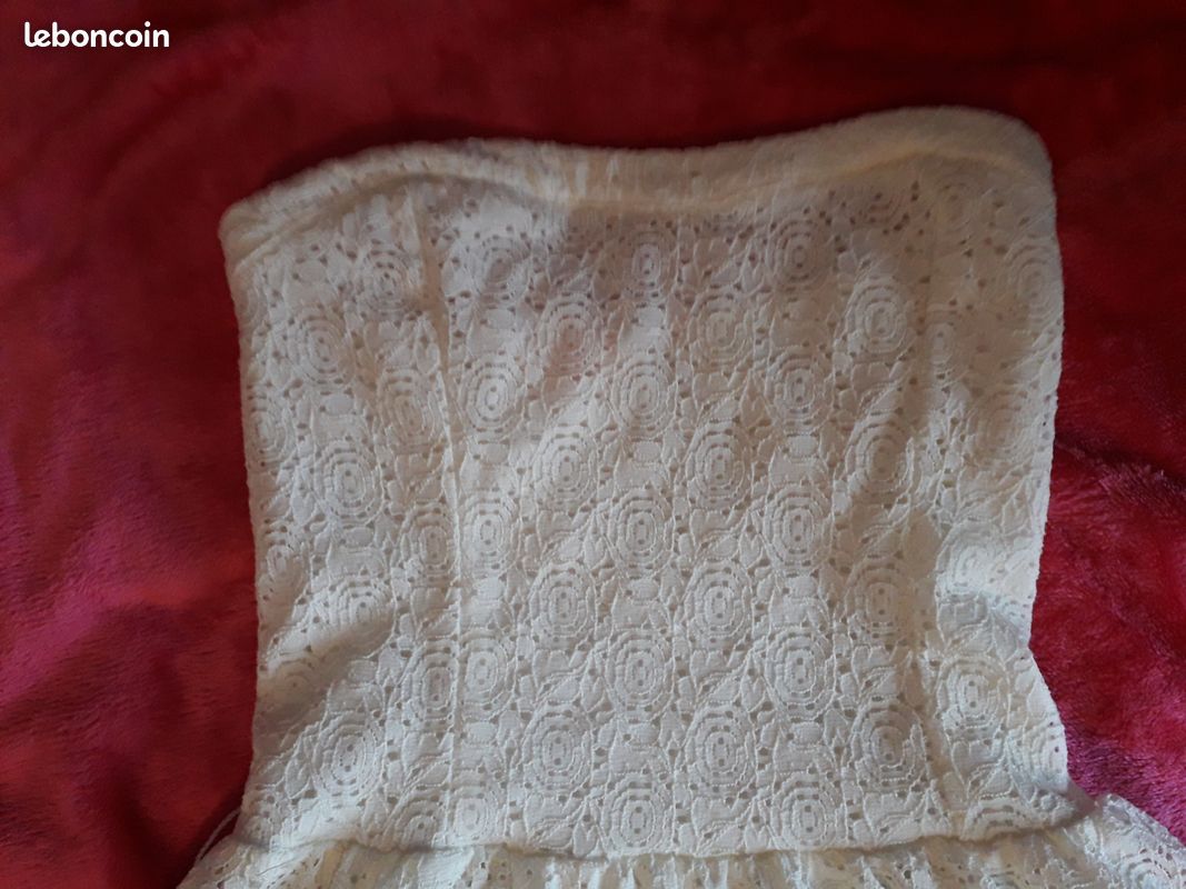 Robe blanche bustier (image 2)