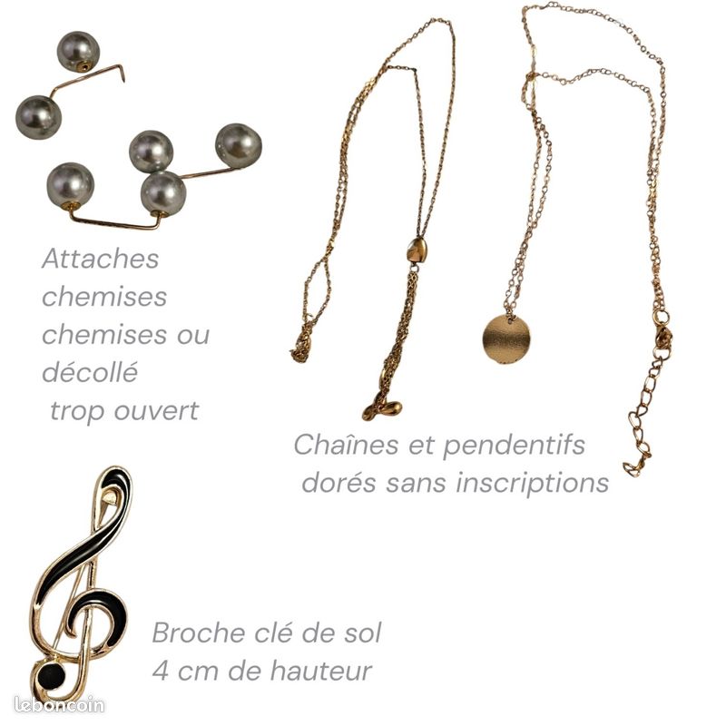 Lot De Bijoux Dorés D'occasion - Modèle REF10718J