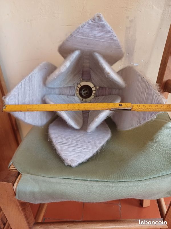 Luminaire abat jour style fleur année 1965 (image 5)
