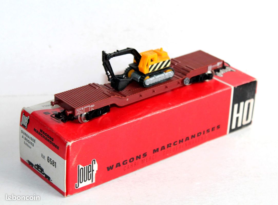 JOUEF HO REF 6581. Wagon Charge Lourde Avec Buldozer En Boite EUR 15,90