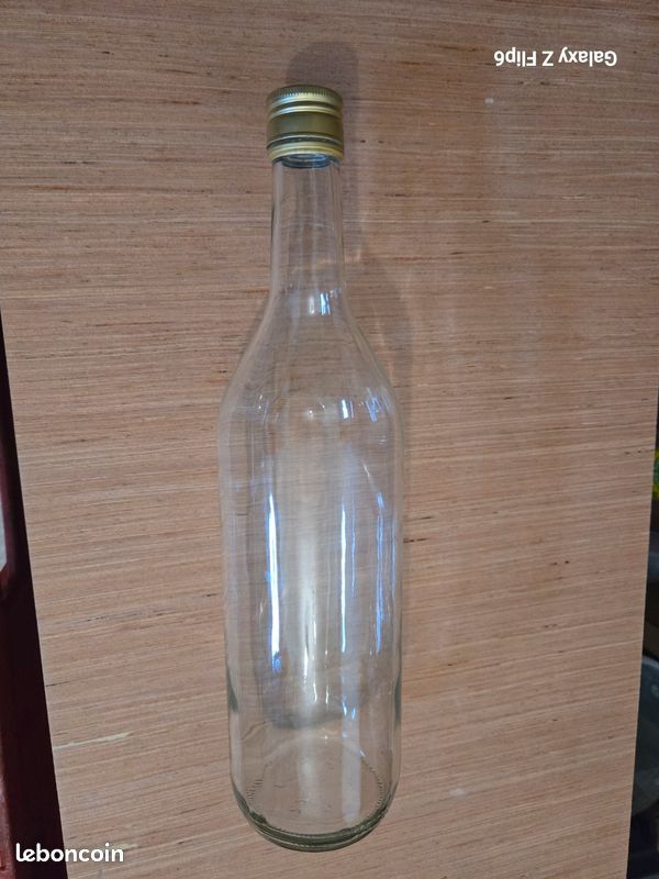 Bouteilles verre 1 litre avec bouchon vis vissé (image 1)