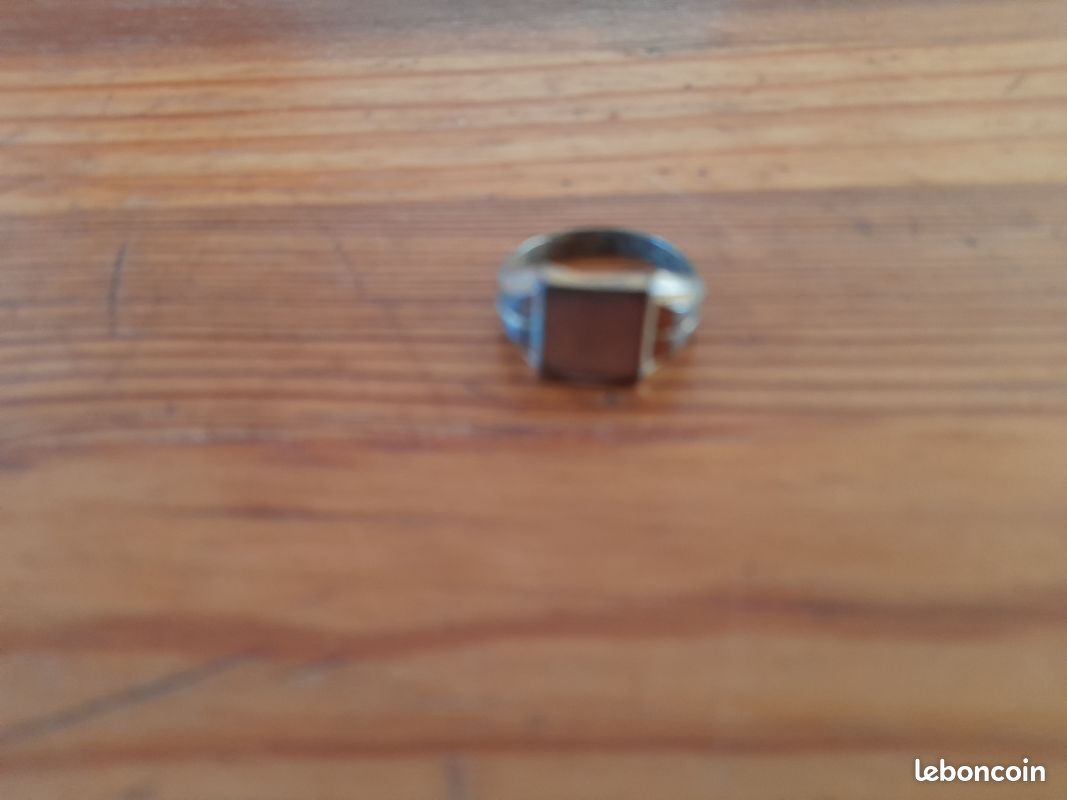 Bague homme plaqué or (image 1)