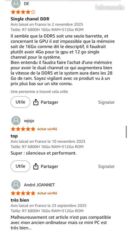 Matrix Mini M1 Mini PC - AMD Ryzen 7 6800H (8C/16T, jusqu'à 4,7 GHz), Mini Ordinateur de Bureau 16Go LPDDR5 512Go M.2 SSD, Mini Computer avec Écran Triple écran 4K/ WiFi 6/ BT 5.2/ W11 Pro (image 14)