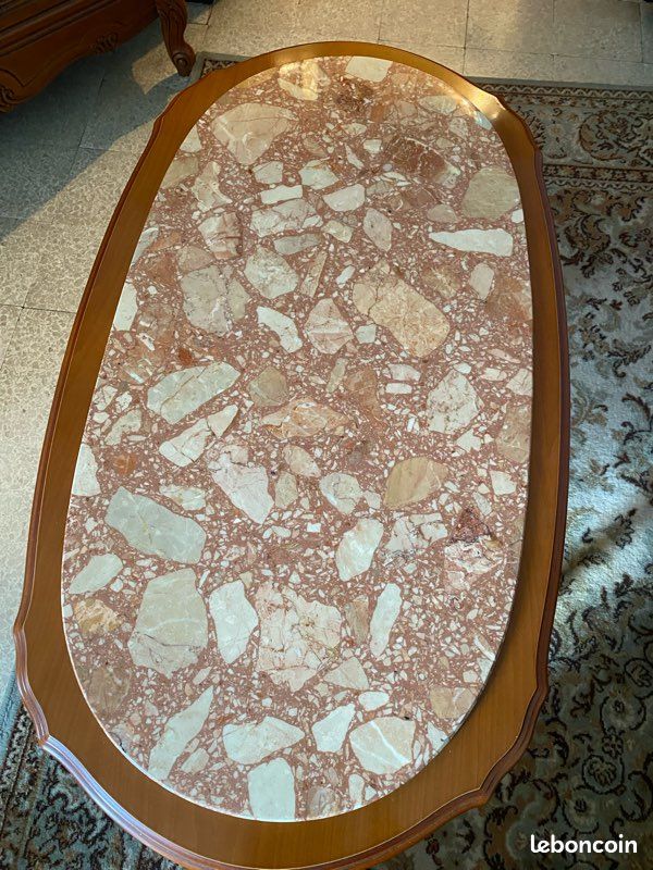 Table de salon dessus marbre (image 3)