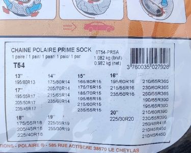 Chaussettes à Neige Polaire Prime Sock T54