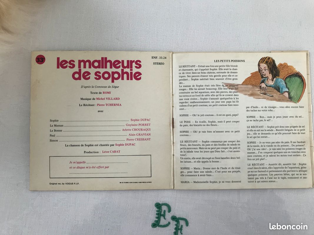 Les malheurs de Sophie disque pierre tchernia (image 4)