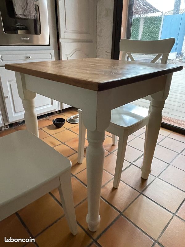 Table cuisine bois Biscottini (image 1)