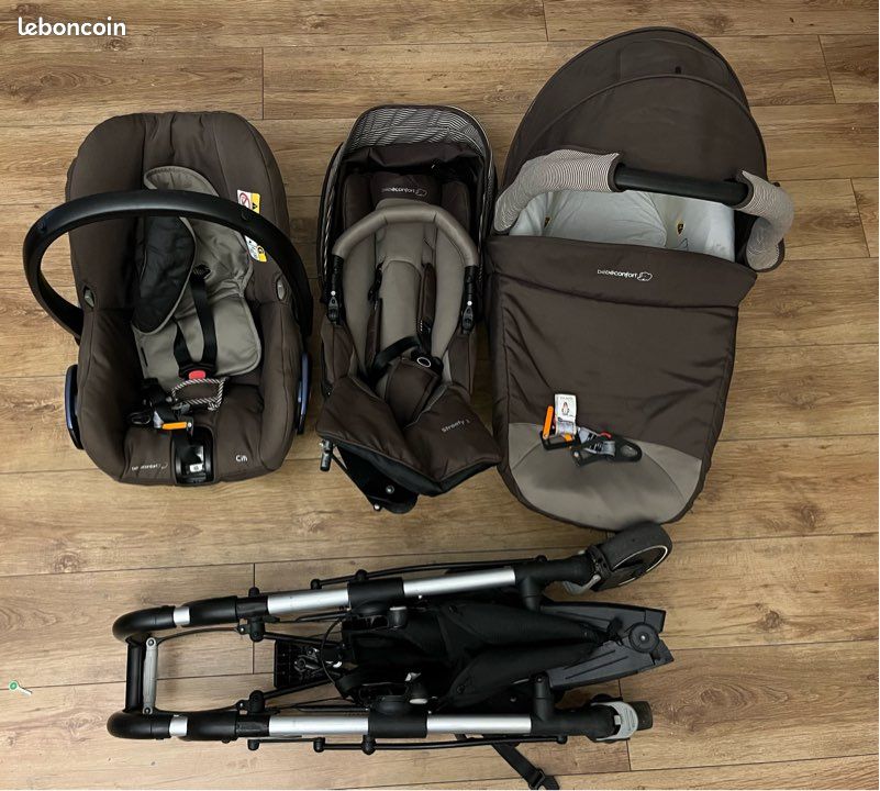 🍼 Pack Trio BÉBÉ CONFORT CITI – Poussette + Nacelle + Cosy (image 1)