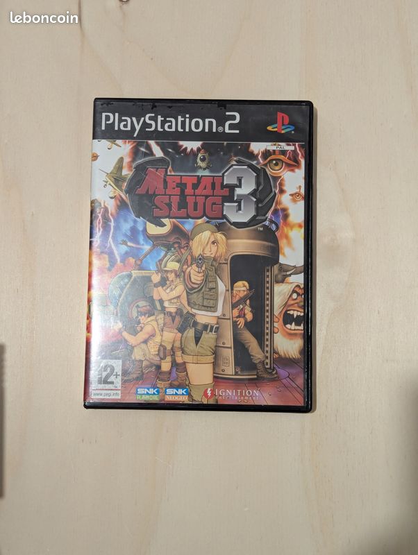 Metal Slug 3 Pour PS2 - Version PAL FR Complète En Bon état De Marche