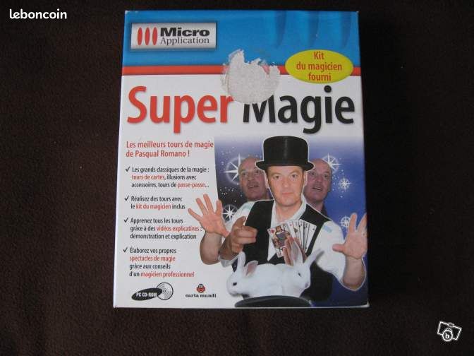 Coffret avec cd-rom super magie + kit du magicien (image 1)