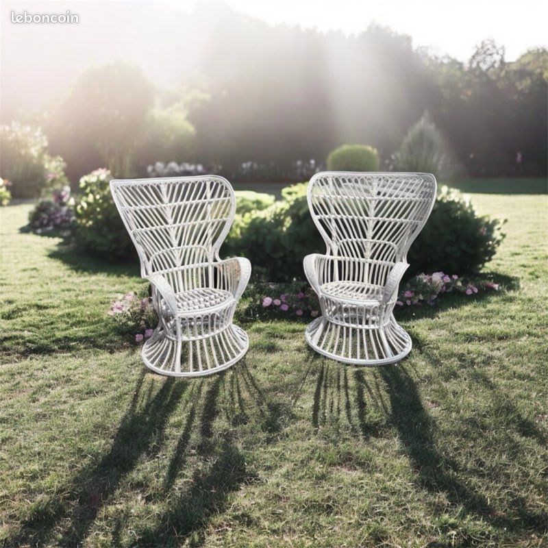 Fauteuils rotin (image 3)