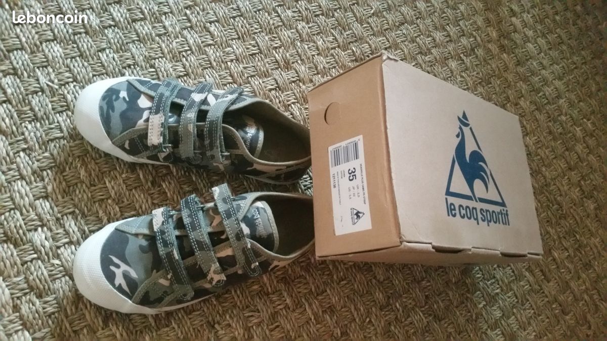 Baskets en toile camouflage / 35 Le Cop Sportif (image 1)