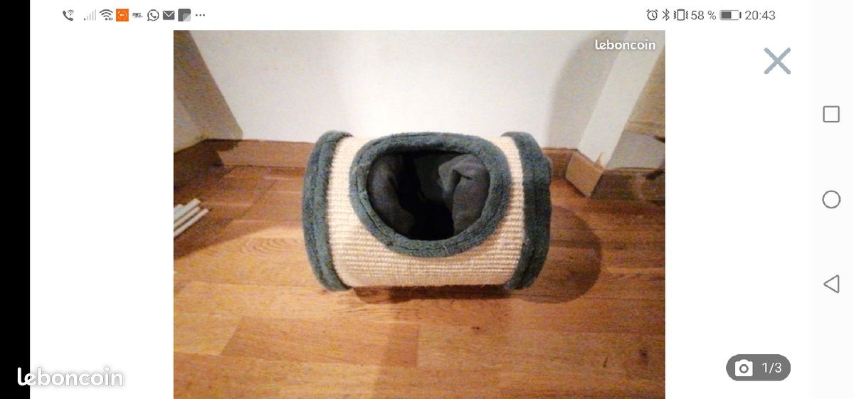 Tunnel pour chat en très bon état (image 1)