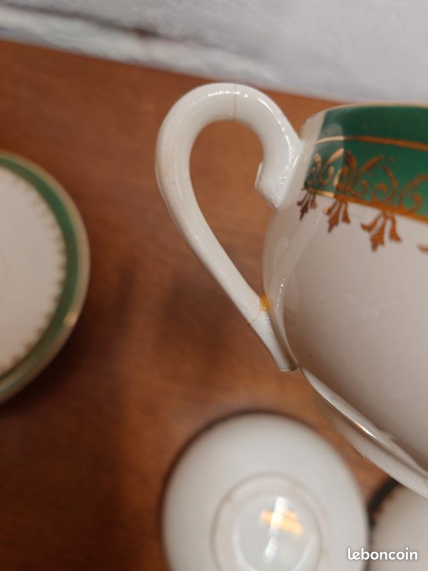 Tasses et soucoupes Sarreguemines France Emery (image 12)
