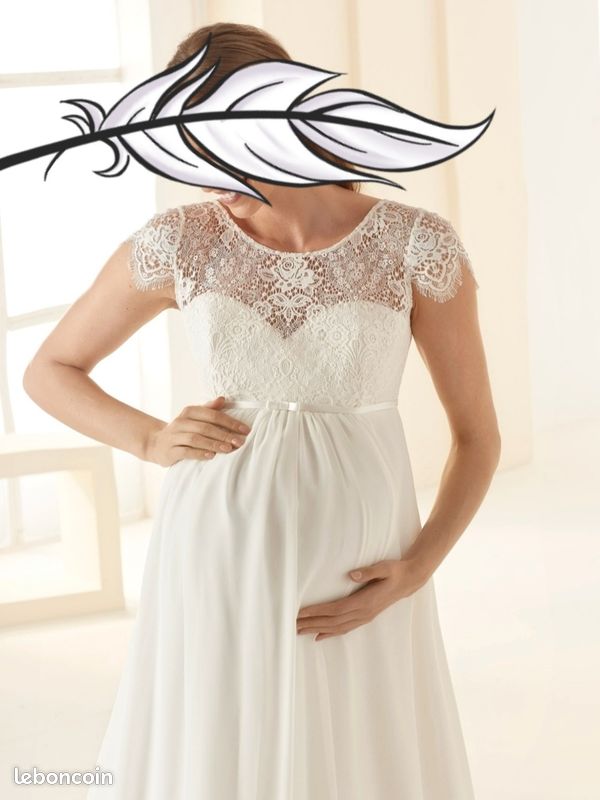 Robe de mariée de grossesse Bianco Evento Vêtements