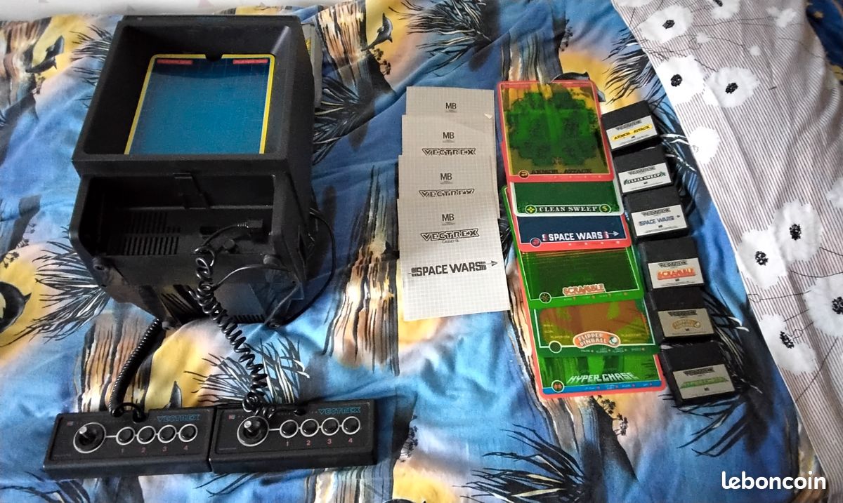 Jeu Vectrex Scramble Cartouche Vintage - Bon état - Édité Par Rare