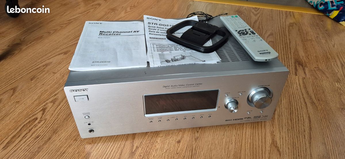 AMPLIFICATEUR RÉCEPTEUR AV Sony STR-DE485E argent 5.1 HiFi sans FB home