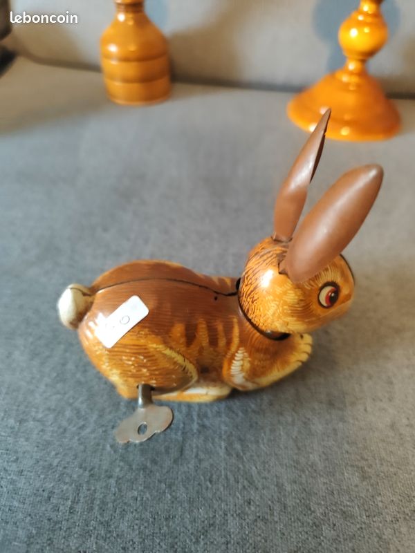 JOINPAYA Lot De 4 Jouets Mécaniques à Remonter – Animaux En Étain (Lapin, Souris, Etc.) – Sans Pile, Design Aléatoire, Idéal Cadeau Enfant