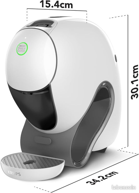 NESCAFÉ DOLCE GUSTO NEO CAFFE - Machine À Café KRUPS pour Dosettes Compostables - Technologie Brevetée SmartBrew 3-En-1 - Cafetière Connectée - NEUF (image 5)