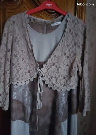 Vends robe avec boléro assorti T 44 (image 1)