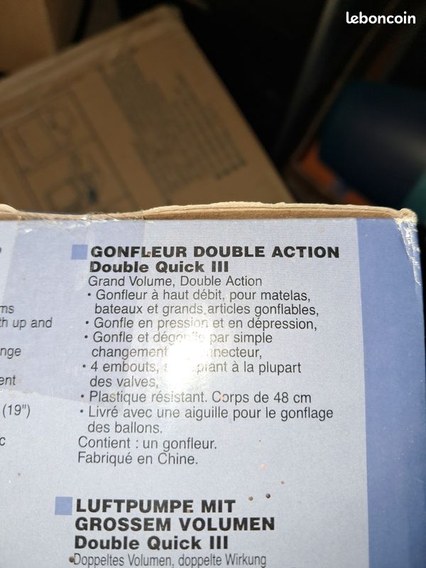 Pompe double action INTEX neuve jamais servi dans emballage (image 3)