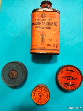 Ancienne Boîte De 5 Cartouches Henry Huret Collection Calibre 16 Item 13543126