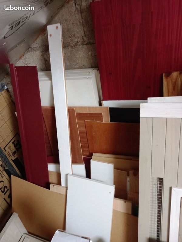 LOT de CHUTES de BOIS - tous formats - MELAMINE et AUTRES (image 4)