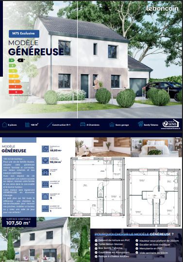 Maison 5 pièces 108 m² · à Noisy-le-Grand · 108 m² · 486 008 €