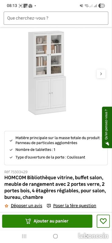Meuble bibliothèque leroy merlin (image 1)