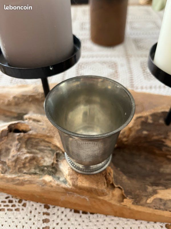 Timbale de baptême en étain (image 4)
