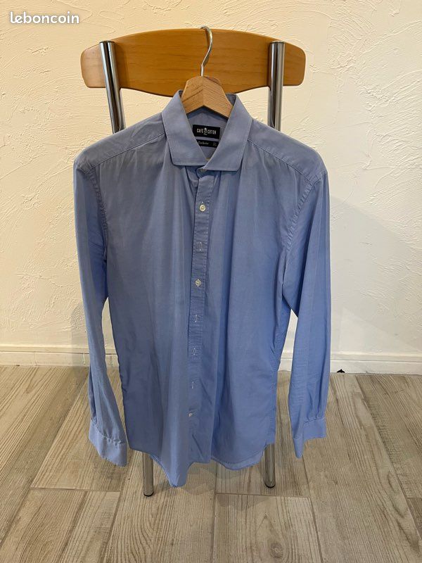 Lot chemises homme Café Coton slim – Taille 39 (15,5) Vêtements