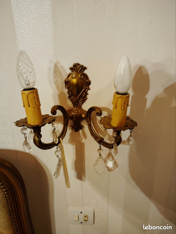 Vend lustre métal/verre (image 2)
